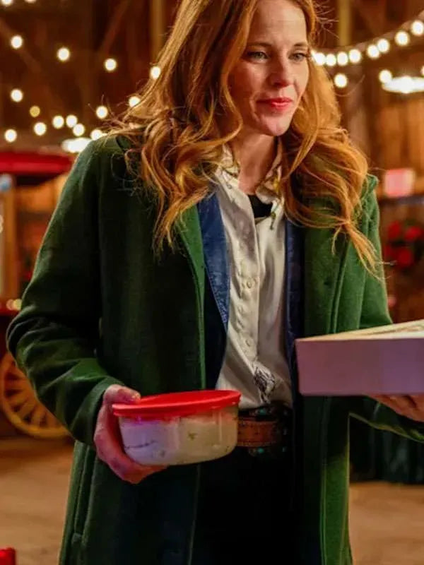 A Cherry Pie Christmas Katie Leclerc Green Coat