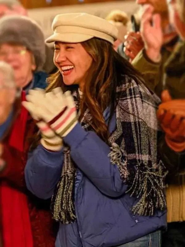 Anna Zhang A Cherry Pie Christmas Blue Jacket