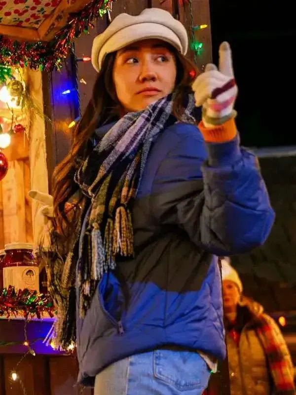 Anna Zhang A Cherry Pie Christmas Blue Jacket