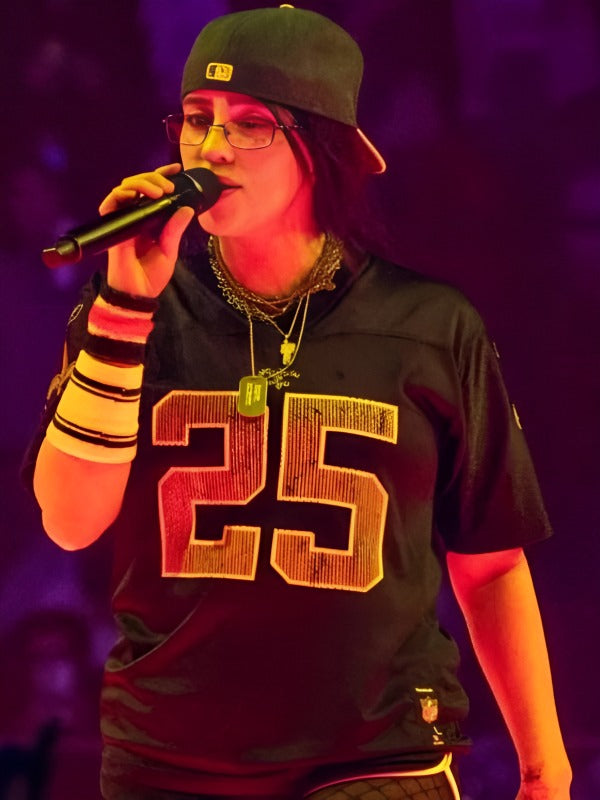 Billie Eilish Hit Me Hard And Soft Tour Black Jersey - Trendy Layer