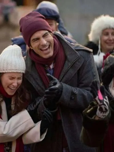 Brandon Routh A Keller Christmas Vacation Wool Coat