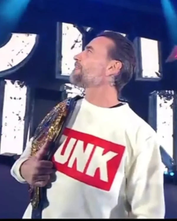 CM Punk White Sweatshirt
