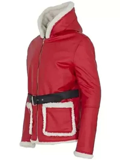 Christmas Red Santa Leather Jacket