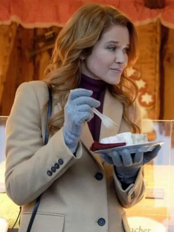 Christmas in Vienna Sarah Drew Wool Coat
