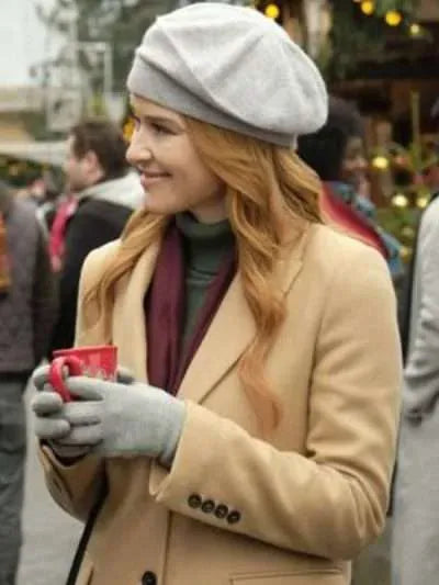 Christmas in Vienna Sarah Drew Wool Coat