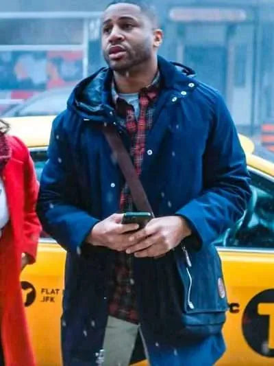 Devale Ellis Meet Me Next Christmas Blue Jacket