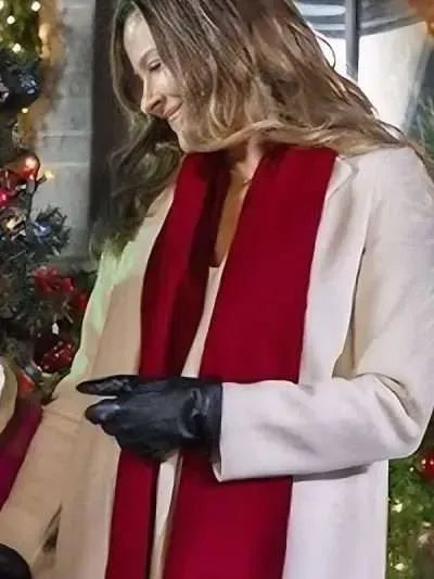 Eden Sher A Keller Christmas Vacation White Coat