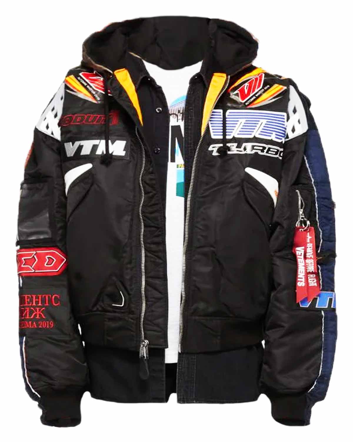 Elite Vetements X Alpha Industries Hooded Racing Jacket