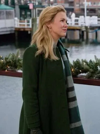 Ginna Claire Mason A Newport Christmas Green Trench Coat