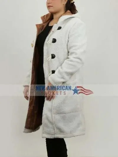 Jodie Sweetin A Cozy Christmas Inn Shearling Coat