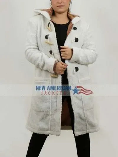 Jodie Sweetin A Cozy Christmas Inn Shearling Coat