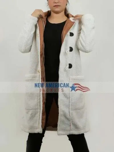 Jodie Sweetin A Cozy Christmas Inn Shearling Coat