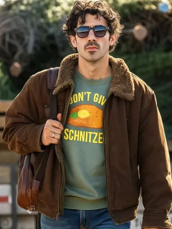 Joe Jonas A Very Jonas Christmas Shearling Jacket