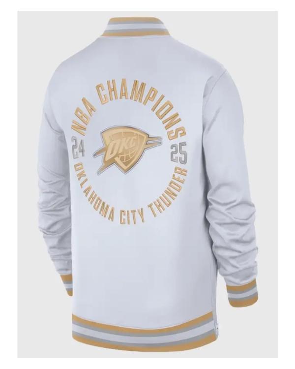 Oklahoma City Thunder 2025 Finals Champions Banner Raising Ceremony Jacket