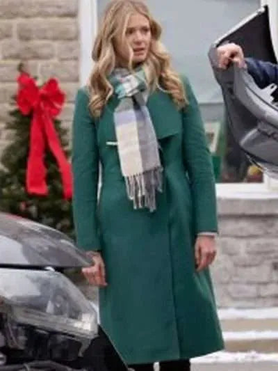 Rebecca Dalton Christmas By Design Green Coat