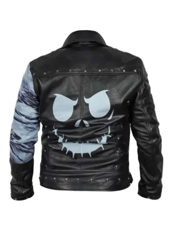 The Nightmare Before Christmas Studded Leather Jacket