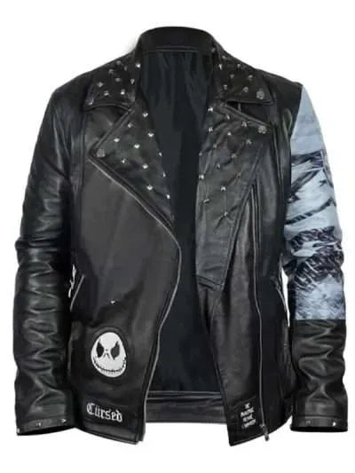 The Nightmare Before Christmas Studded Leather Jacket